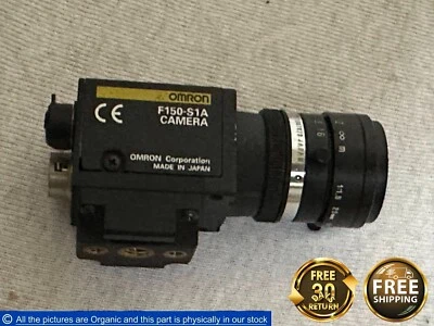 Omron F150-S1A CCD Camera W/ TV lens 8mm 1:1.3 Machine Vision Data Acquisition - Image 1 of 4