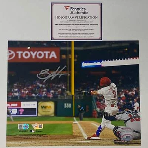 Autographed/Signed Bryce Harper Philadelphia Phillies 8x10 Photo Fanatics COA - Picture 1 of 1