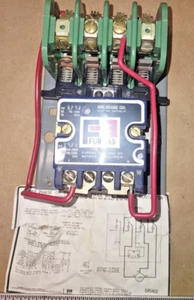 Furnas Magnetic Contactor 40da32aa 60 Cycle Three Phase Three Pole Size 1 Open - Picture 1 of 6