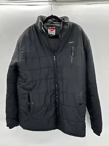 Lee Cooper Workwear Mens Quilted Jacket Size XL Black Coat FLAW - Picture 1 of 8