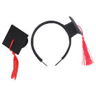  Mini Hat Hair Accessories Graduation Hairband Photo Props Kids Headband Child