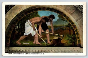 Postcard Labor, Congregational Library, Washington, D.C. Charles Pearce Painting - Picture 1 of 2