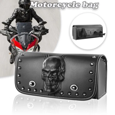 Motorcycle Handlebar bag Tool Fit For Yamaha VMax1200 VMax1700 Wearproof Storage - Image 1 of 4