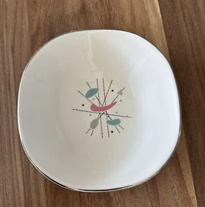 Atomic Mid Century Modern 6" Dessertschale Edwin Knowles K-5069 Mobile Muster - Bild 1 von 5