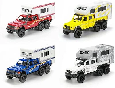 WOHNMOBIL PICK-UP 15,5cm Wohnwagen Licht Sound Rückzug Modellauto Modell Auto 29 - Bild 1 von 4
