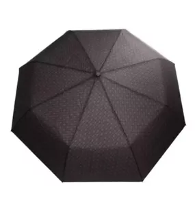 NUEVO + GENUINO MONOGRAMA DE DISEÑADOR HUGO BOSS PARAGUAS de Bolsillo en NEGRO/ROJO/GRIS - Imagen 1 de 6