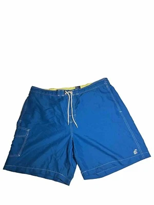 Pantalones Cortos de Natación Carribean Joe Para Hombres Forrados Bolsillos Talla XXL 2XL Azul Surf Boarding Playa Foto 1 de 4