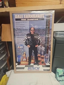 Dale Earnhardt - "True Champion" - 16" x 25" Busch Nascar Poster Shrink Wrapped - Picture 1 of 4