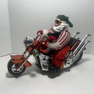Papá Noel Riding Chopper Moto Santa Yule-1, Navidad “Feliz Navidad” - Imagen 1 de 8