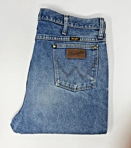 Wrangler Slim Fit Jeans W36 L36 Mens Blue 36MWZ Straight Leg Denim - Picture 1 of 17