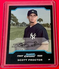 2004 Bowman Draft Picks & Prospects Chrome Scott Proctor RC New York Yankees 269