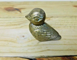 Brass Bird Figurine Small 2 1/2” Home Decor - Picture 1 of 10