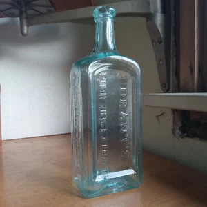 1860 BRANT'S PURIFYING EXTRACT M.T.WALLACE BROOKLYN HUGE 10" CIVIL WAR BOTTLE - Picture 1 of 13