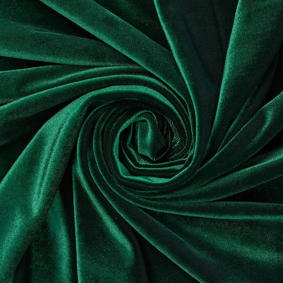 Tela elástica de terciopelo poliéster spandex de peso pesado 60/61 pulgadas por yarda Foto 1 de 1