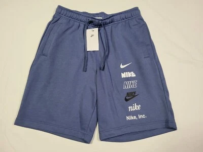 Pantalones cortos Nike Life Style Club Fleece Plus para hombre FB 8830-363 azul talla mediana Foto 1 de 4