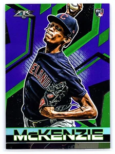 2021 Topps Fire Triston McKenzie Magenta 88/99 RC short print Indians/Guardians - Picture 1 of 2