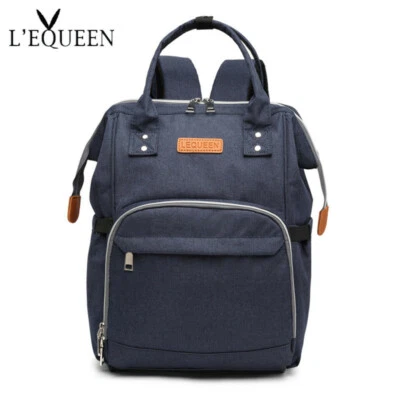 Diaper Bag Waterproof Travel Backpack Nappy Bags for Baby Care Large Dark Blue - Image 1 of 4