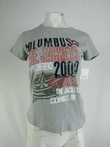 Columbus Blue Jackets NHL G-III Women's Distressed Print T-Shirt - Picture 1 of 6