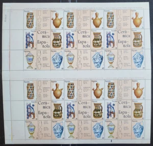 1987 - España - Edifil 2891/2896 - Artesania Española Ceramica - Pliego 6 series - Imagen 1 de 1