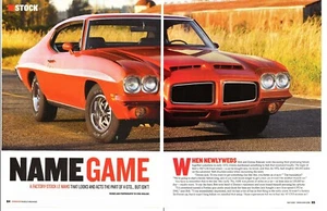 1972 PONTIAC LE MANS SPORT 400/250-HP ~ GREAT 6-PAGE ARTICLE / AD - Imagen 1 de 1