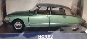 Norev 181724, Citroen DS 23 Pallas, 1972, tetto verde met./argento, 1/18, NUOVO & IMBALLO ORIGINALE - Foto 1 di 6
