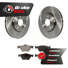 Front Brake Rotor And Semi-Metallic Pad Kit For 2006-2009 Mercedes-Benz E350 AWD