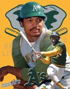 Oakland Athletics Lithograph print of Reggie Jackson 2020 11 x 14 - Picture 1 of 1