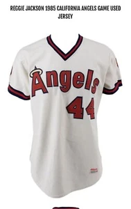 2024 Jersey Fusion REGGIE JACKSON Game Worn Jersey Patch Card Yankees Angels - Bild 1 von 6