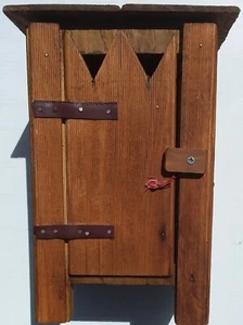 MINI DUNNY/THUNDERBOX/TOILET. NEW. HANDMADE STAINED TIMBER. PICKUP OR + $15 POST - Picture 1 of 10