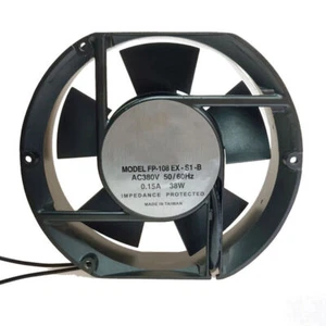 For Commonwealth FP-108EX-S1-B AC 110V/220V/380V 172*51MM Cabinet Cooling Fan - Afbeelding 1 van 2