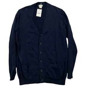 Crewcuts J.Crew XL Cardigan NWT BB412 Boys Cotton Navy Blue Sweater Preppy (bo 5 - Picture 1 of 6
