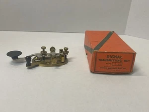 * SIGNAL TRANSMITTING KEY M-100 SIGNAL ELECTRIC MFG. CO. IN ORIGINAL BOX - USA * - Zdjęcie 1 z 13
