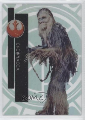 2015 Topps Star Wars High Tek Form 1 Emperor's Throne Room Window Chewbacca sq1 - Image 1 of 3