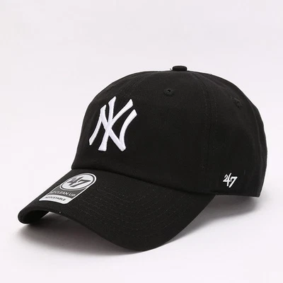 New York Yankees '47 Gorra de Limpieza Negra, Gorra de Béisbol Ajustable MLB Foto 1 de 4