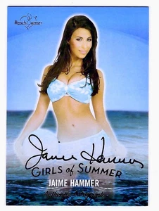 2025 Benchwarmer Girls of Summer Autograph Gold Foil JAIME HAMMER - Picture 1 of 2
