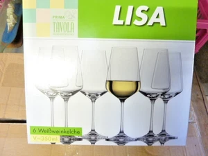 6 Tavola Weingläser -Serie Lisa- Neu - Bild 1 von 1