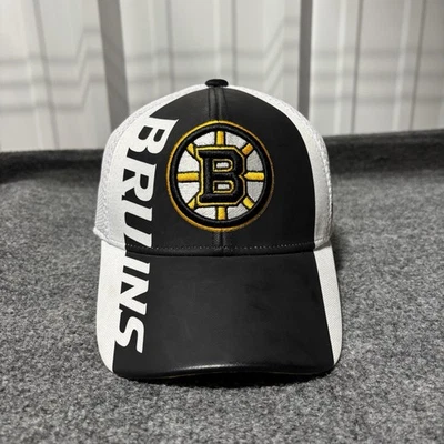Gorra de béisbol Boston Bruins adulto pequeña/mediana negra Reebok ajustada poliéster* Foto 1 de 4