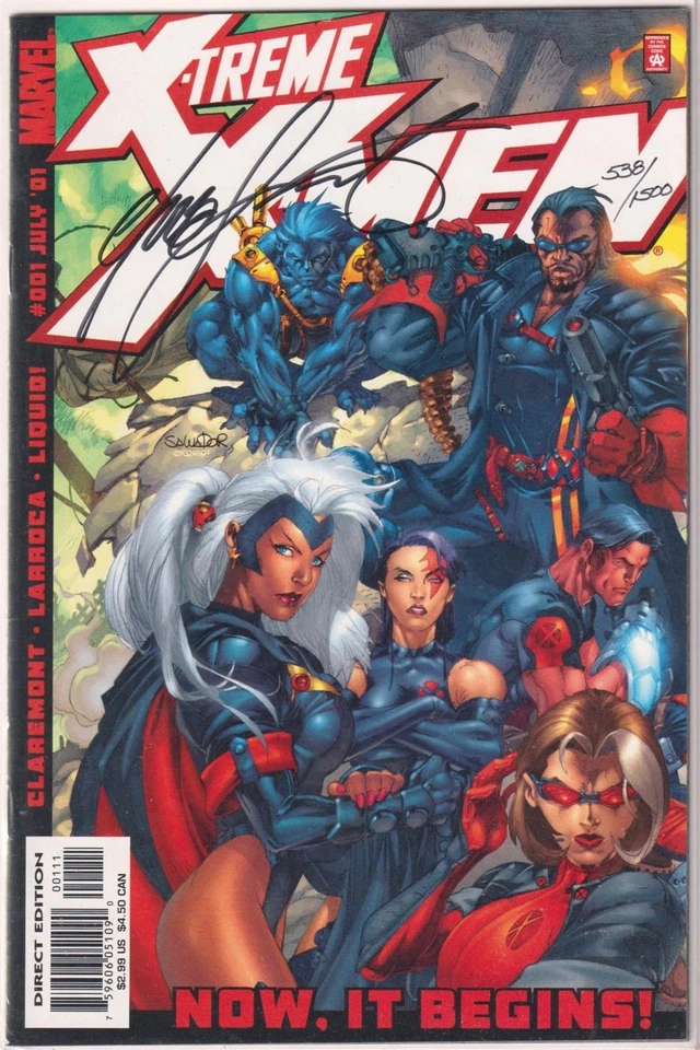 X-TREME X-MEN #1 2001 DYNAMIC FORCES SIGNED CHRIS CLAREMONT DF COA MARVEL - Image 1 of 2