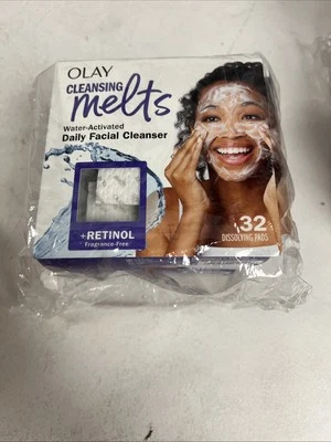 Paquete de 3 Olay Limpiador Derretido + Limpiador Facial Activado por Agua con Retinol (32ct X3) Foto 1 de 4