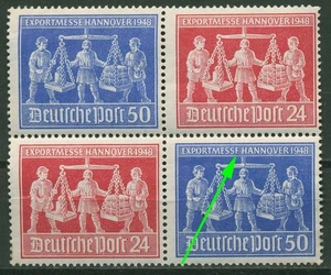 All. Besetzung 1948 Messe Hannover Plattenfehler V Zd 1 mit 970 I mit Falz - Bild 1 von 1