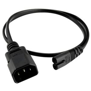Rallonge d'alimentation secteur 10 A IEC 320 C14 à C7 pour PC PDU UPS DMX - Afbeelding 1 van 4