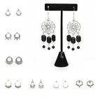 10 Pairs Silver Plated Alloy Mixed Hole Chandelier Earring Findings Accessories