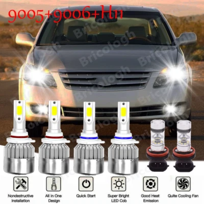 Kit combinado de faros LED de haz alto/bajo + faros antiniebla para Toyota Avalon 2013-2015 Foto 1 de 4