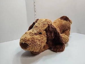 Dan Dee MTY Brown Puppy Dog Plush Eye Spot Floppy Pillow 20" Stuffed Toy 2017 - Picture 1 of 4