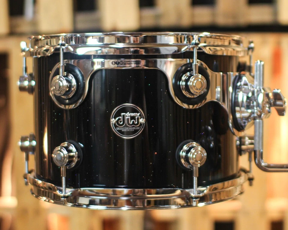 DW Performance Black Mirra Rack Tom - 8x12 - Image 1 of 1