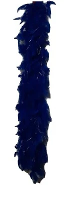 Pena Boa azul com enfeite de prata 6 pés 60 gramas - Imagem 1 de 4