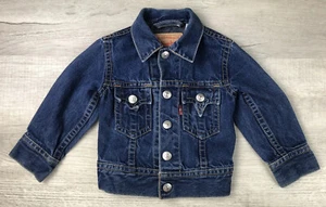 Levi’s Jean Jacket Iconic Type 1 Western Blue Denim 100% Cotton Kids Size 4 - Picture 1 of 12