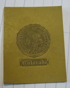 Colorado  University College Tobacco Leather Premium 1910's Murad - Picture 1 of 2