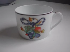 NEU Tasse, Bernardaud Borghese, blau, gelb & weiß, feines Limoges Porzellan - Bild 1 von 2