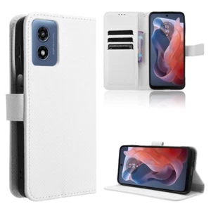For Motorola Moto G Play 4G 2024 Diamond Texture Leather Phone Case cover - Photo 1 sur 1